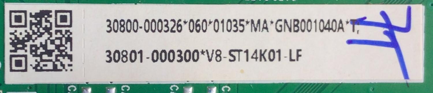 KIT DE TARJETAS PARA TV TCL / NUMERO DE PARTE MAIN 30801-000300 / 30800-000326 / 40-MS14F1-MAA2HG / MS14F1 / V8-ST14K01-LF / 11602-500236 / FUENTE 08-L12NLA2-PW210AA / 40-L12NW4-PWG1CG / L12NW / PANEL LVF395NDEL / DISPLAY V400HJ6-PE1 / MODELO 40S325 - Imagen 3